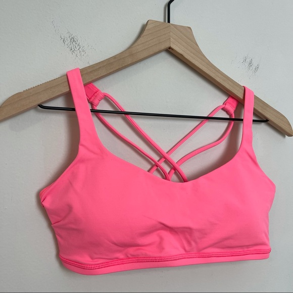 LULULEMON- Free To Be Bra Athletic Yoga Workout Sports - Picture 6 of 9